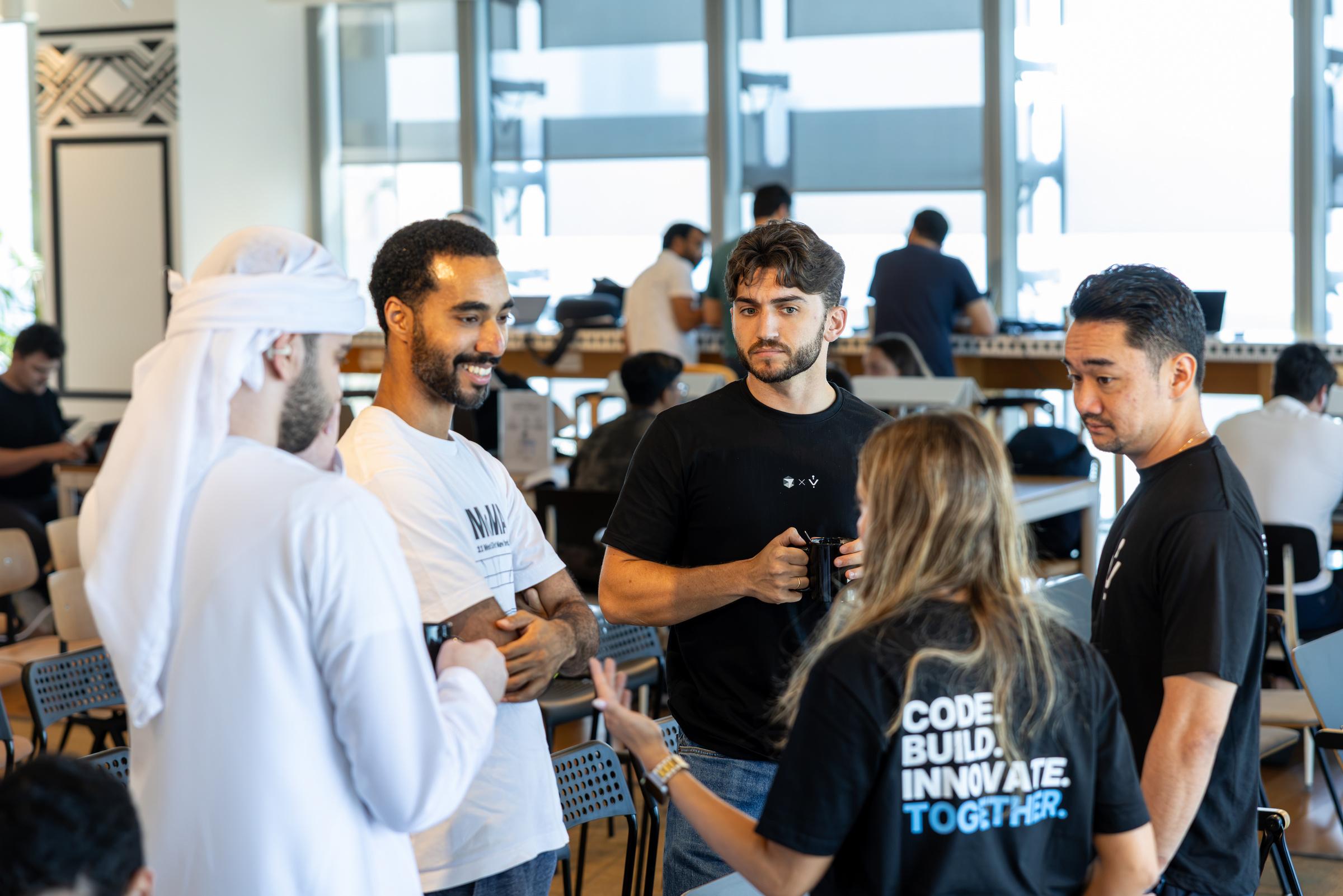 Cursor UAE meetup conversations during the hackathon