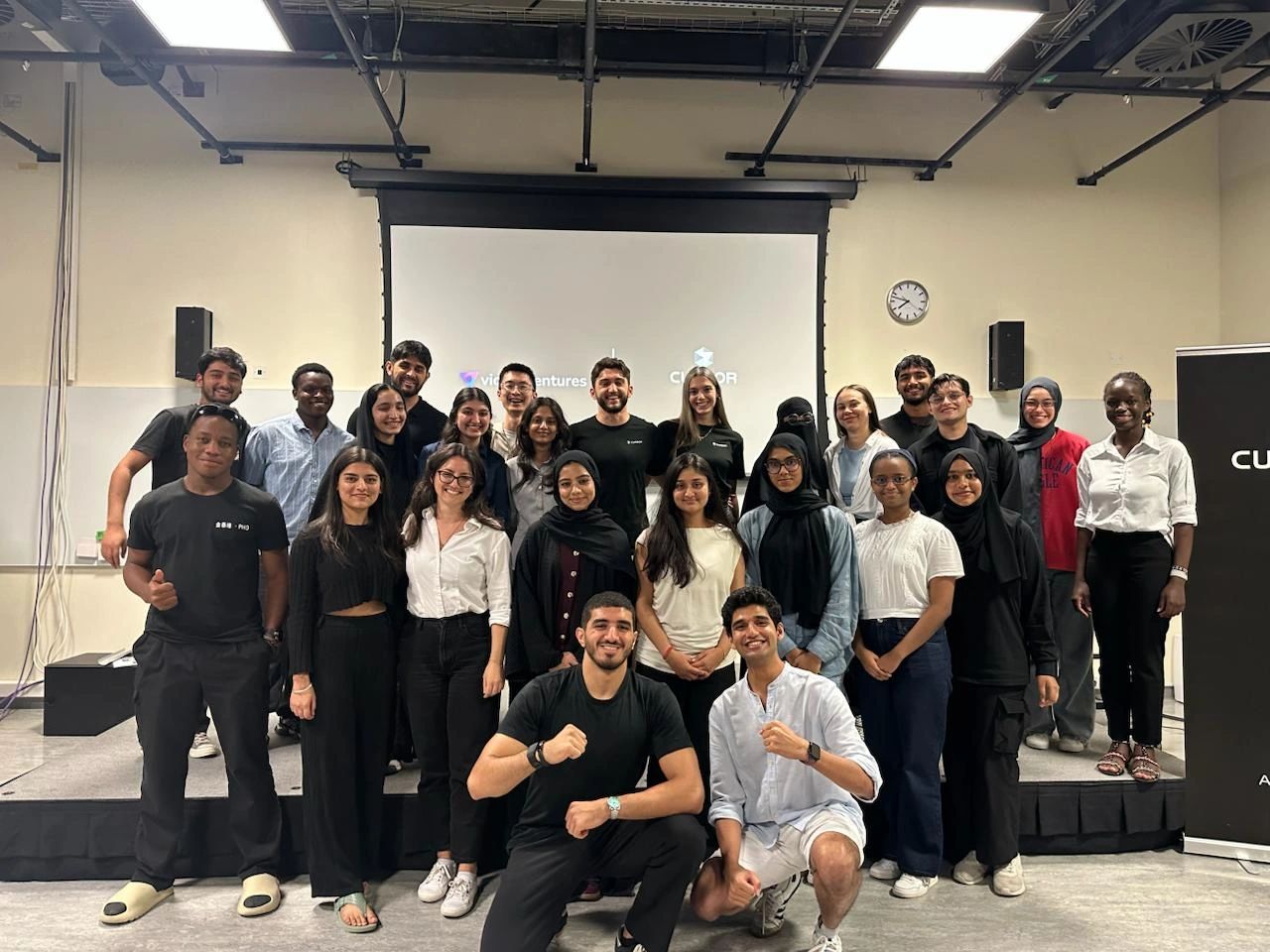 Cursor UAE hackathon participants at NYU Abu Dhabi